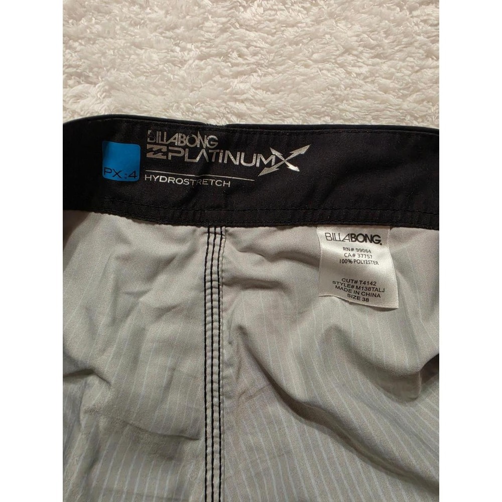 Billabong Platinum X Hydrostretch Board Shorts Blue Black Ombre Mens 38 M138TALJ - Picture 2 of 7